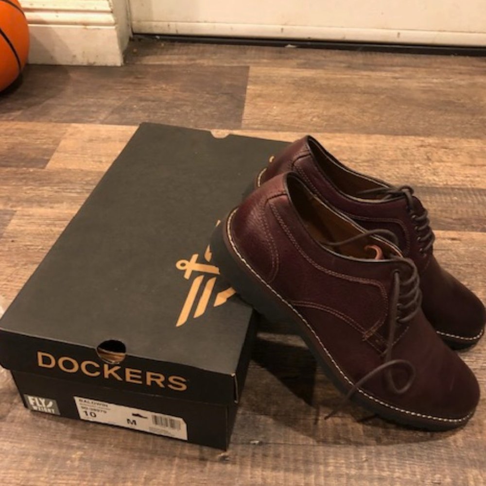 Dockers Brown Oxford Size 10 Medium